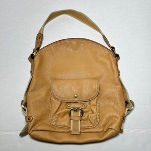 Tommy Hilfiger | Vintage Pebble Leather Tan Shoulder Bag / Purse
